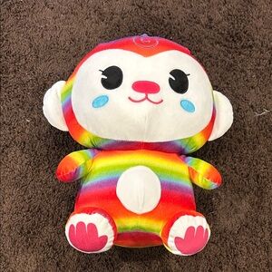 Rainbow Plush Monkey Toy